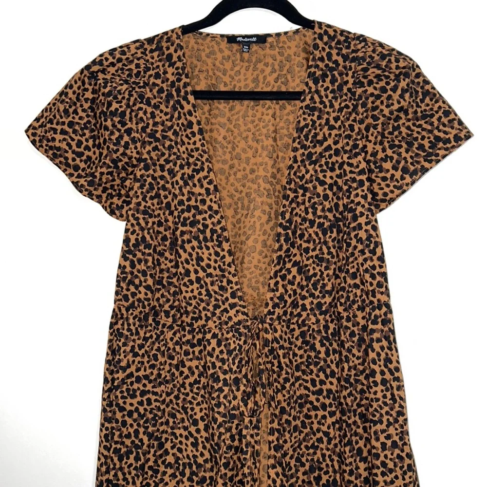 Madewell Flutter Sleeve Wrap Dress - Picture 4 of 9